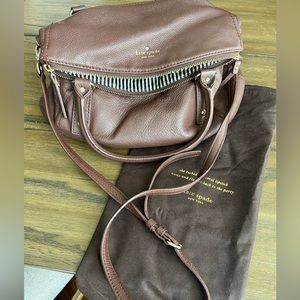 Brown leather Kate Spade satchel purse
